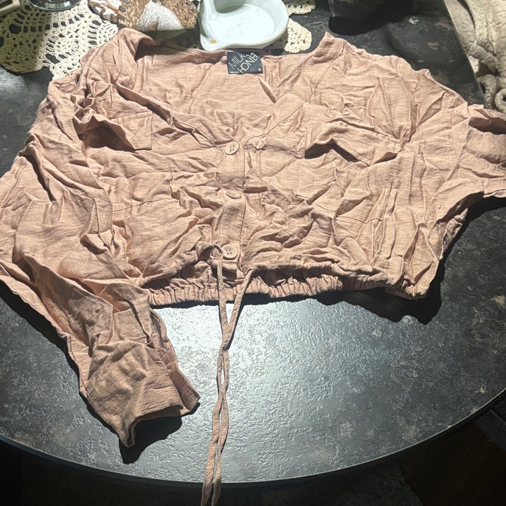 Lush Women's Blouse in Soft Pink